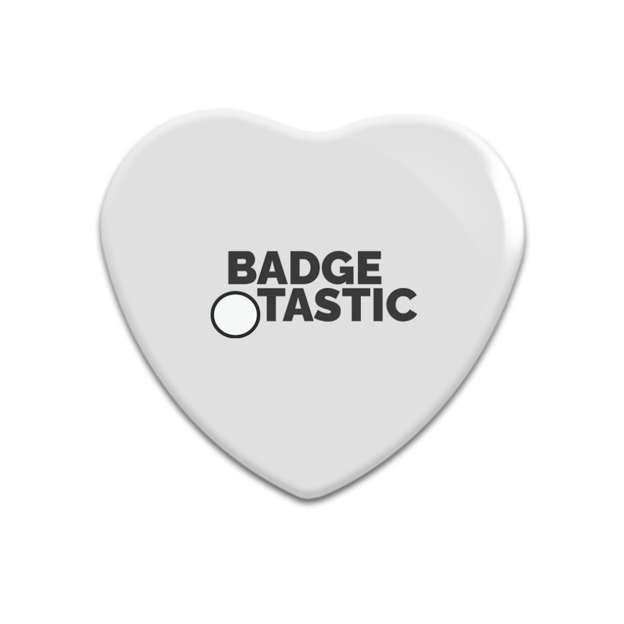 Custom Heart Button Badges